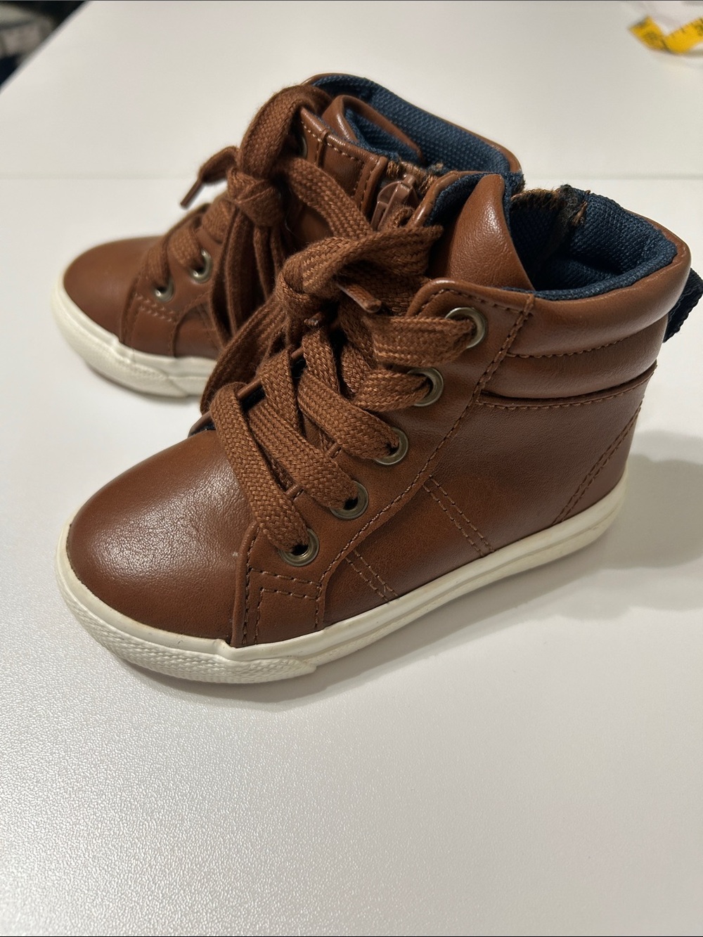 Cat & Jack Tan/Brown High-Top little Kids Boots